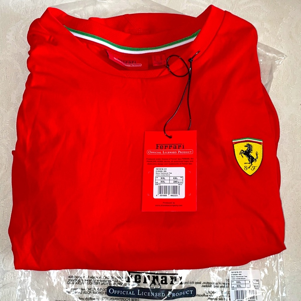 Ferrari Men’s Red T-shirt XXL